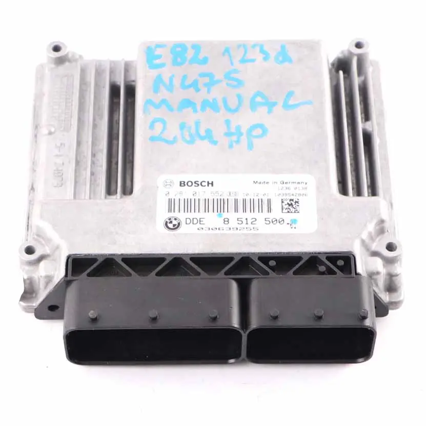 BMW E81 E82 E87 LCI E88 123d N47S 204HP Engine Unit ECU DDE Manual - SKU 8512500 - Part number 8512500