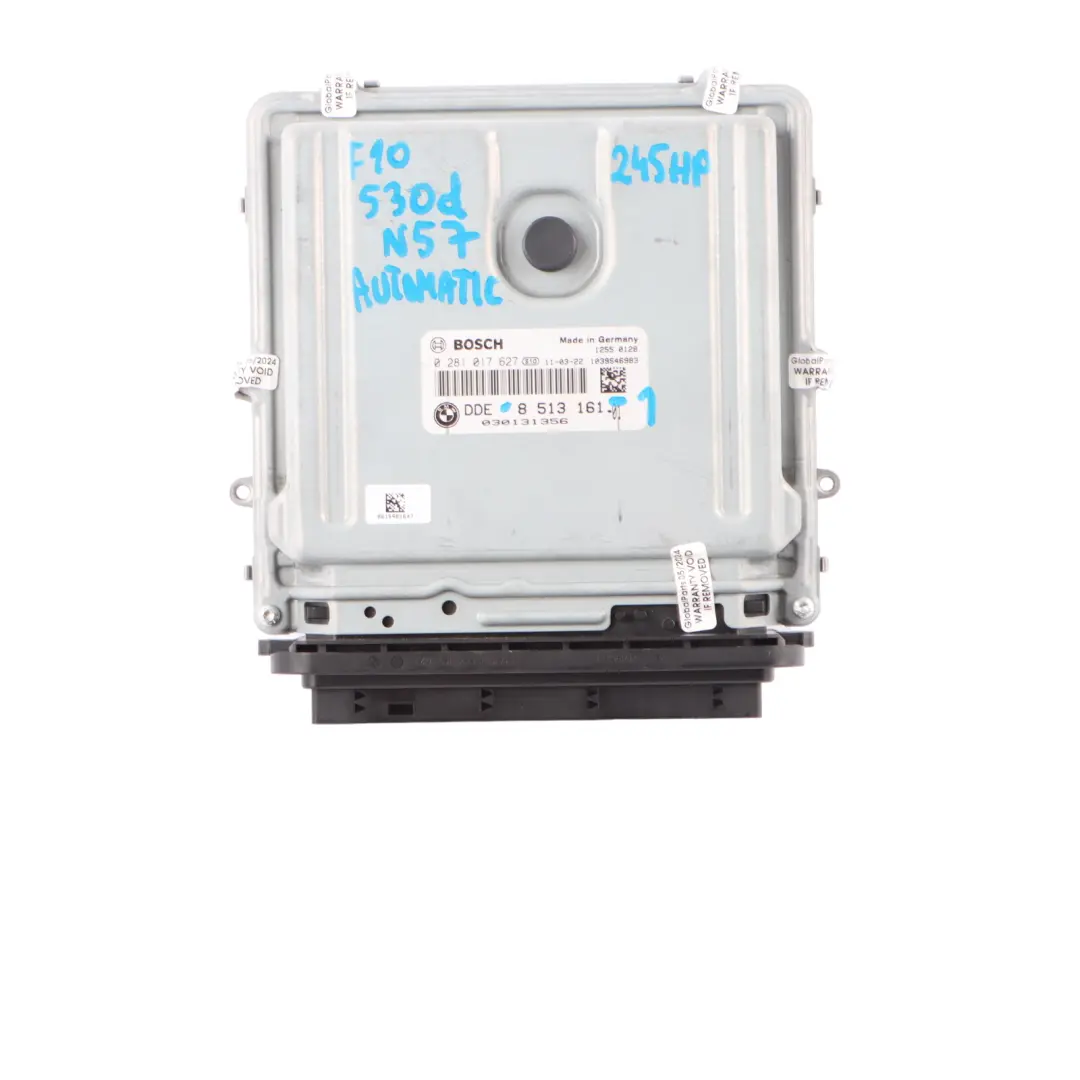 BMW F10 F11 530D N57 245HP Unidad Control Motor ECU Kit DDE CAS4 Llaves - SKU 8513161-1 - Número de pieza 8513161
