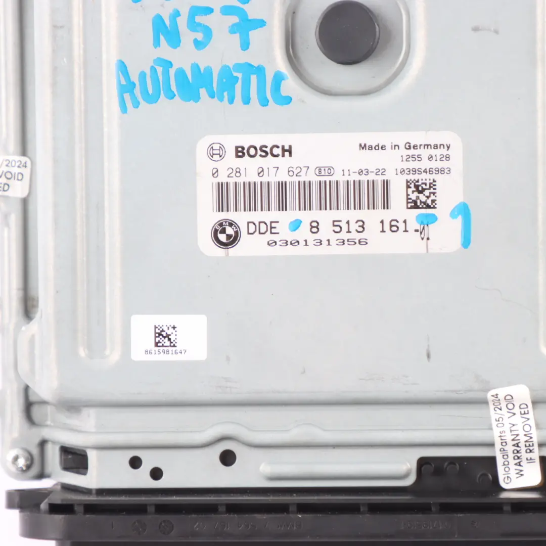 BMW F10 F11 530d N57 245HP Engine Control Unit ECU Kit DDE CAS4 2 Keys - SKU 8513161-1 - Part number 8513161