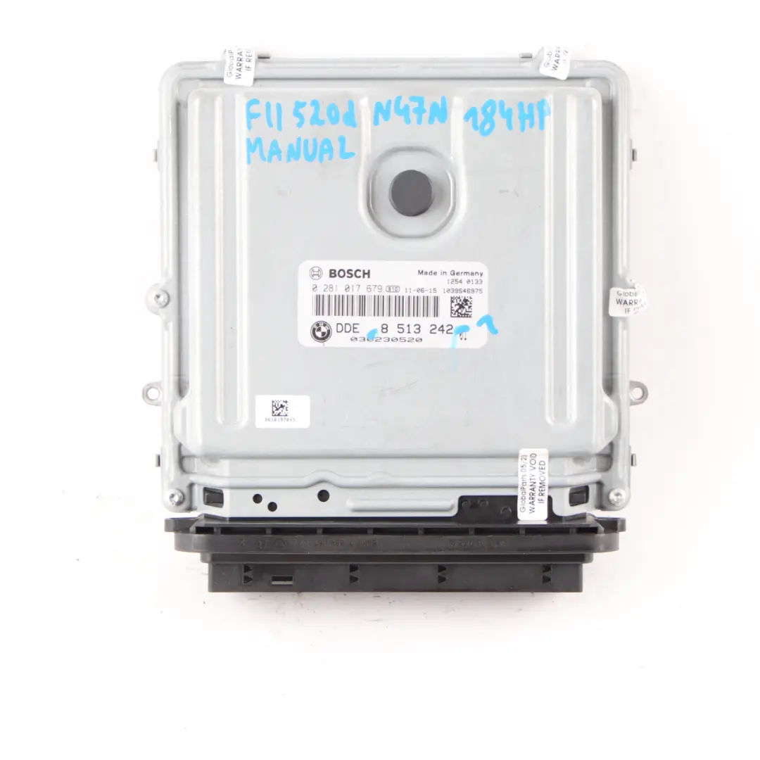 BMW F10 F11 520d Diesel N47N 184HP Engine ECU Kit DDE 8513242 CAS 4 + Key Manual - SKU 8513242-1 - Part number 8513250