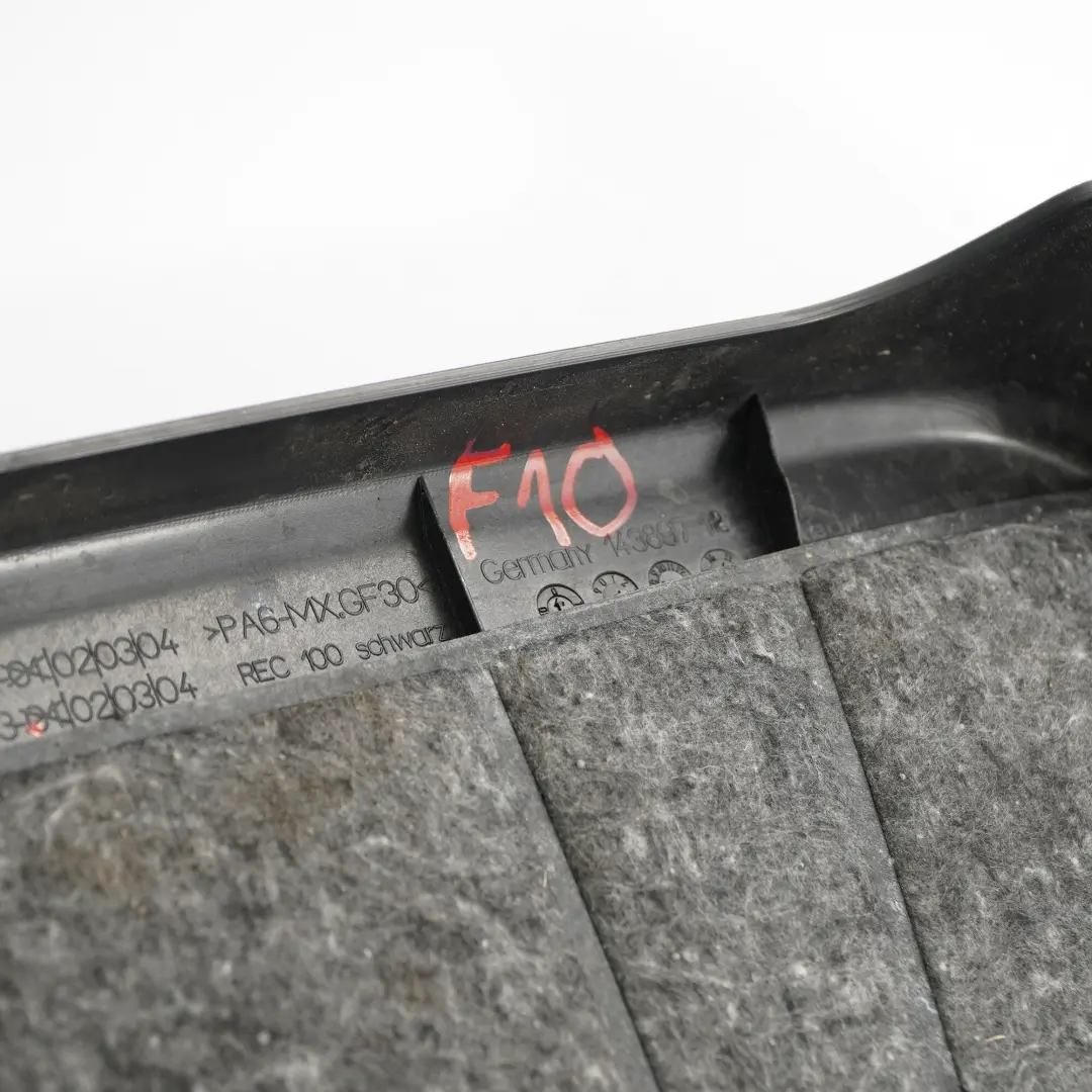 Coperchio motore BMW F10 F12 535d 640d N57Z Isolamento acustico rivestimento per con numero di parte 8513453 Coperchio motore BMW F10 F12 535d 640d N57Z Isolamento acustico rivestimento - SKU 8513453 - Numero di parte 8513453