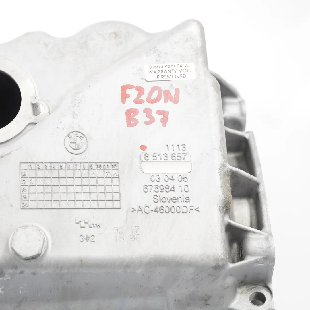 Coppa dell'olio BMW F20 F21 LCI 114d 116d B37 Motore Fluido Sump per con numero di parte 8513657 Coppa dell'olio BMW F20 F21 LCI 114d 116d B37 Motore Fluido Sump - SKU 8513657 - Numero di parte 8513657