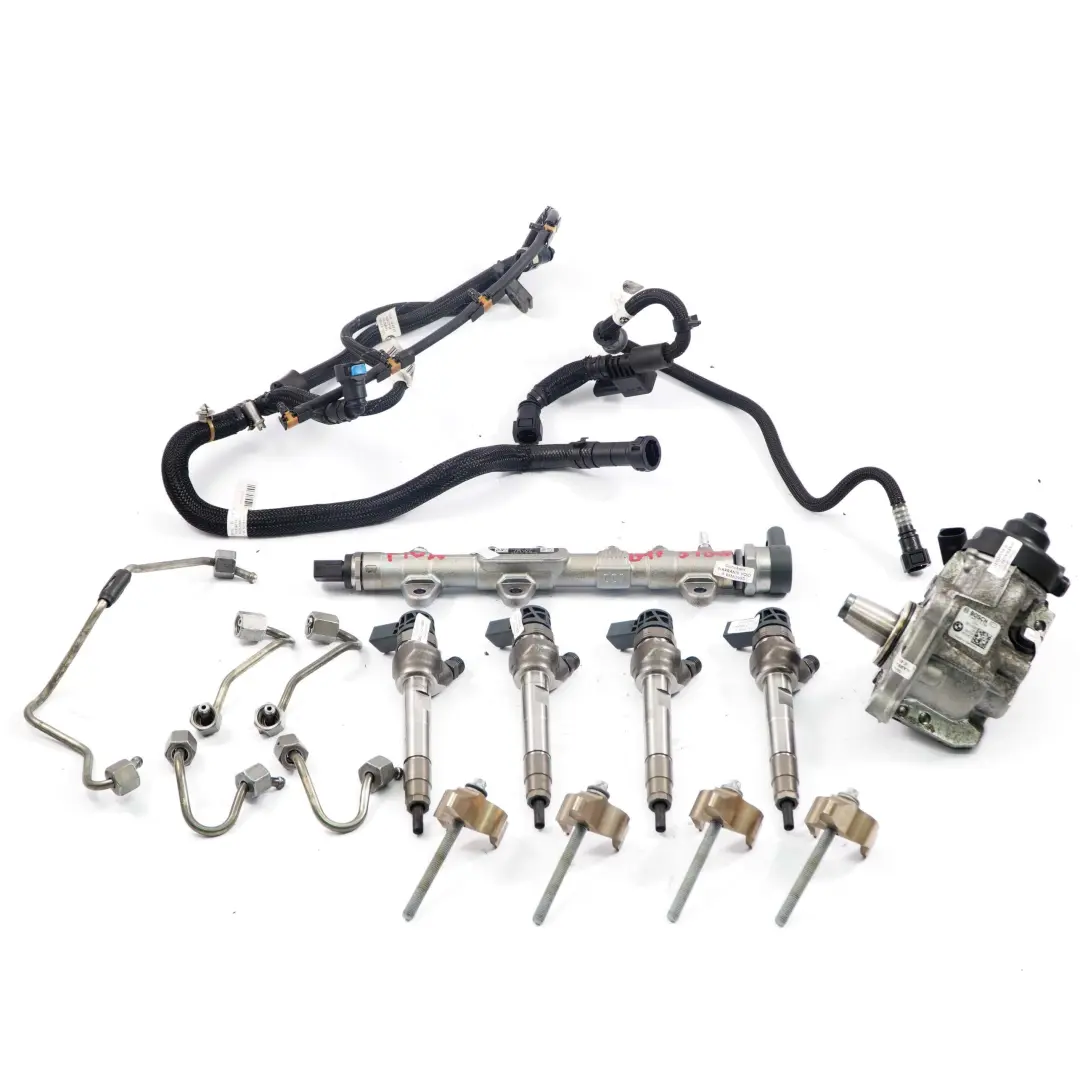 BMW F10 F11 LCI 518d 520d Diesel B47 Fuel Pump Injector Injection System Set - SKU 8514148-2 - Part number 8514148