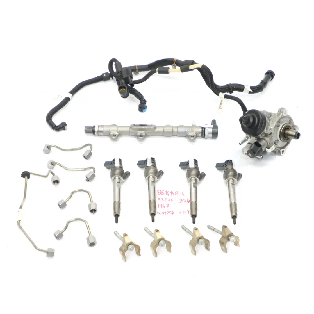 BMW X3 F25 X4 F26 20dX B47 Zestaw Układ Wtryskowy - SKU 8514148-5 - Numer Części 8514148