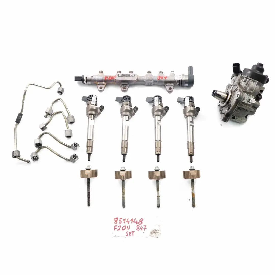 B47 Set Système d'Injection Injecteurs Pompe pour BMW F10 F20 F30 LCI 120d 320d 520d à propos du numéro de pièce 8514148 BMW F10 F20 F30 LCI 120d 320d 520d B47 Set Système d'Injection Injecteurs Pompe - SKU 8514148 - Numéro de pièce 8514148
