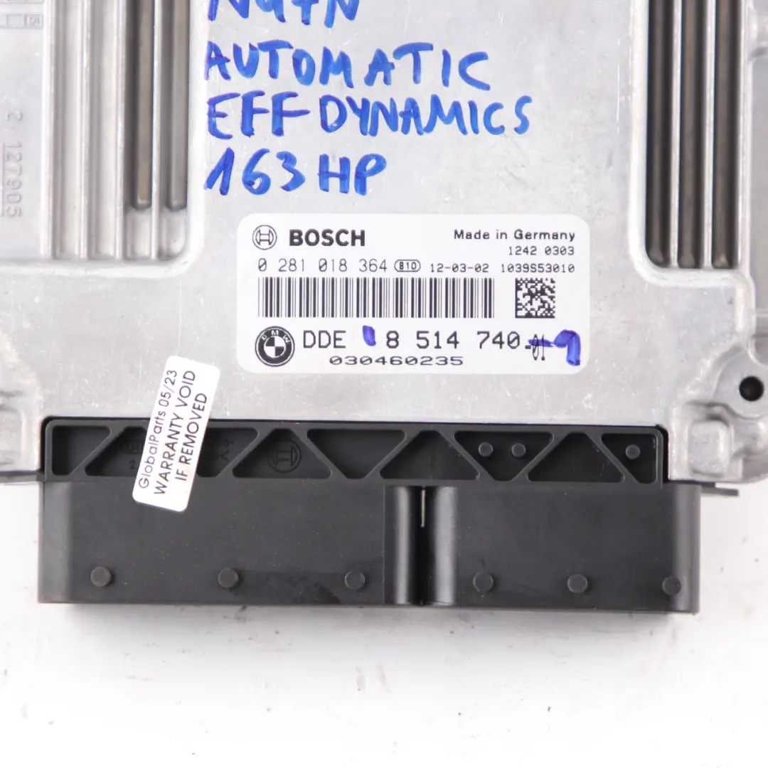 BMW F30 F31 320d ed Diesel N47N 163HP ECU Kit DDE 8584276 + Key + FEM Automatic - SKU 8514740-1 - Part number 8514740