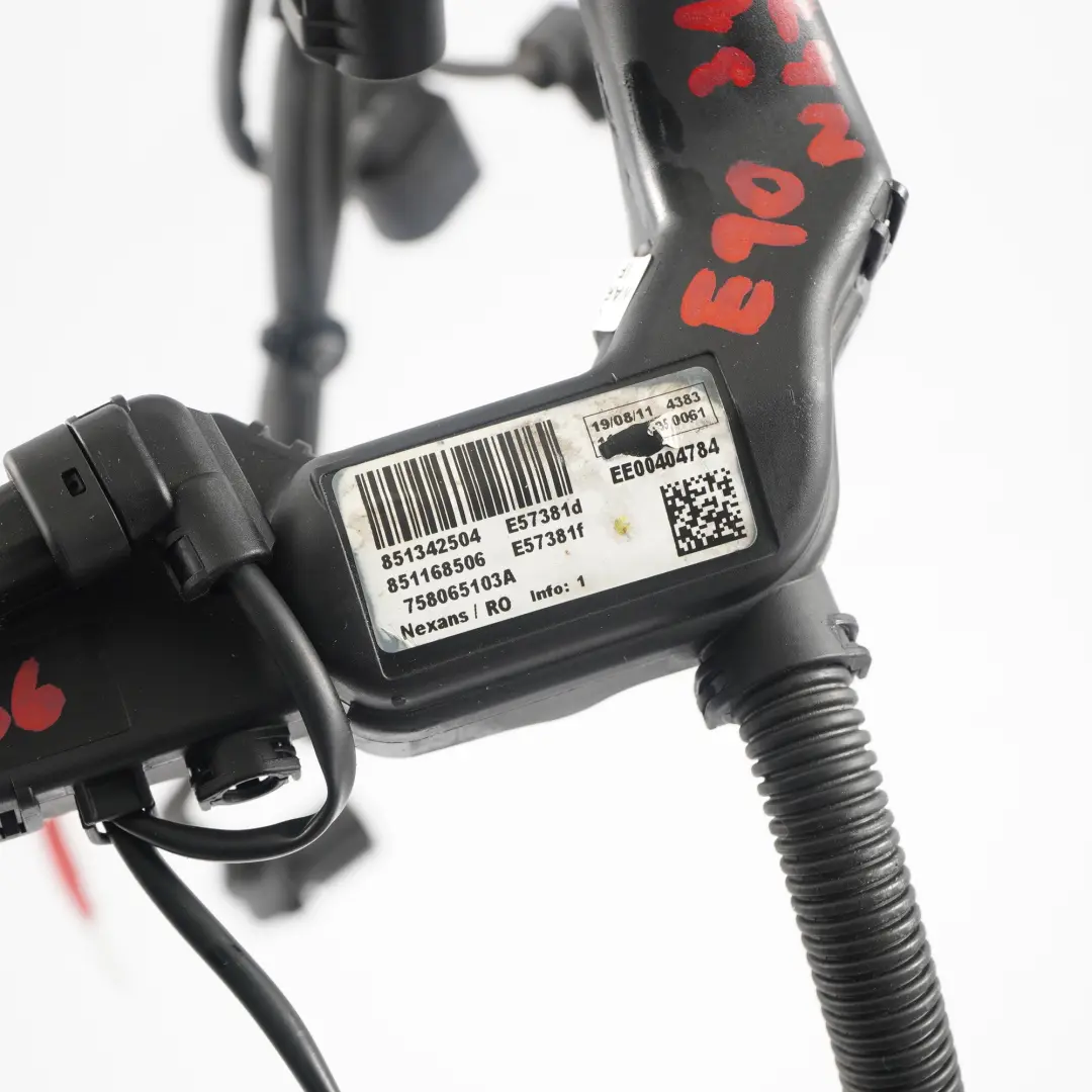 Wiring BMW E90 E91 LCI 318d N47N Diesel Manual Cable Loom Harness to Engine with Part number 8515466 Engine Wiring BMW E90 E91 LCI 318d N47N Diesel Manual Cable Loom Harness - SKU 8515466 - Part number 8515466