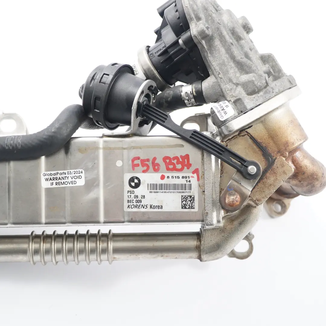 BMW F45 Mini D F55 F56 B37 Válvula EGR Refrigerador escape Caja válvula vacío - SKU 8515891-1 - Número de pieza 8515891