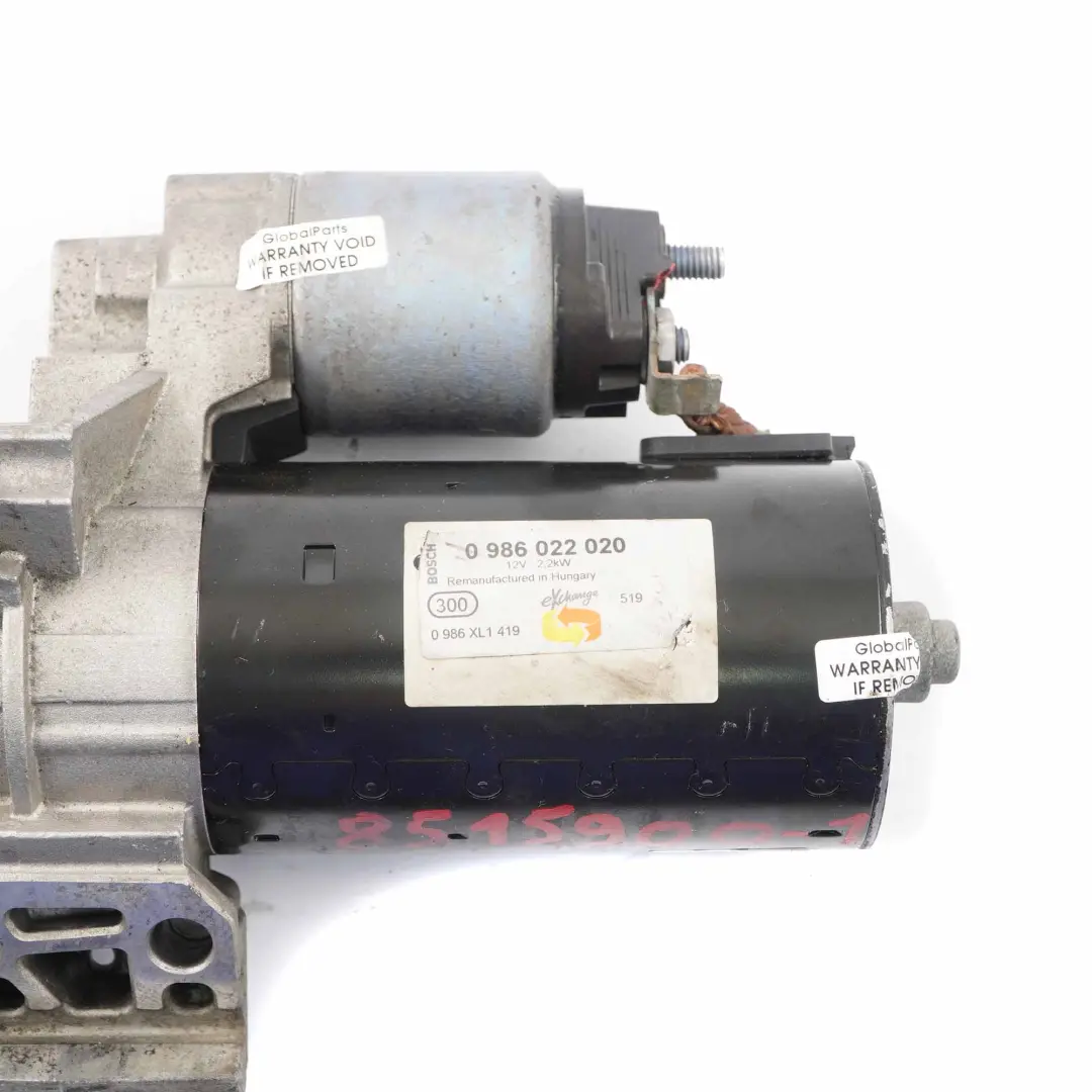 Motor De arranqueBMW X5 E70 LCI F01 N57 Diesel Actuador De arranque - SKU 8515900-1 - Número de pieza 8515900