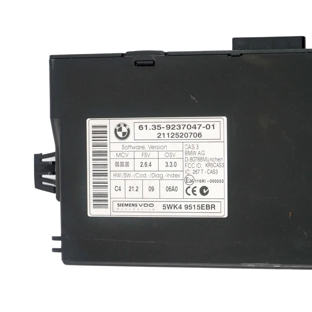 Mini Cooper D R55 R56 LCI R60 N47N Engine ECU Kit DDE CAS3 Key Automatic - SKU 8516739-3 - Part number 8516739