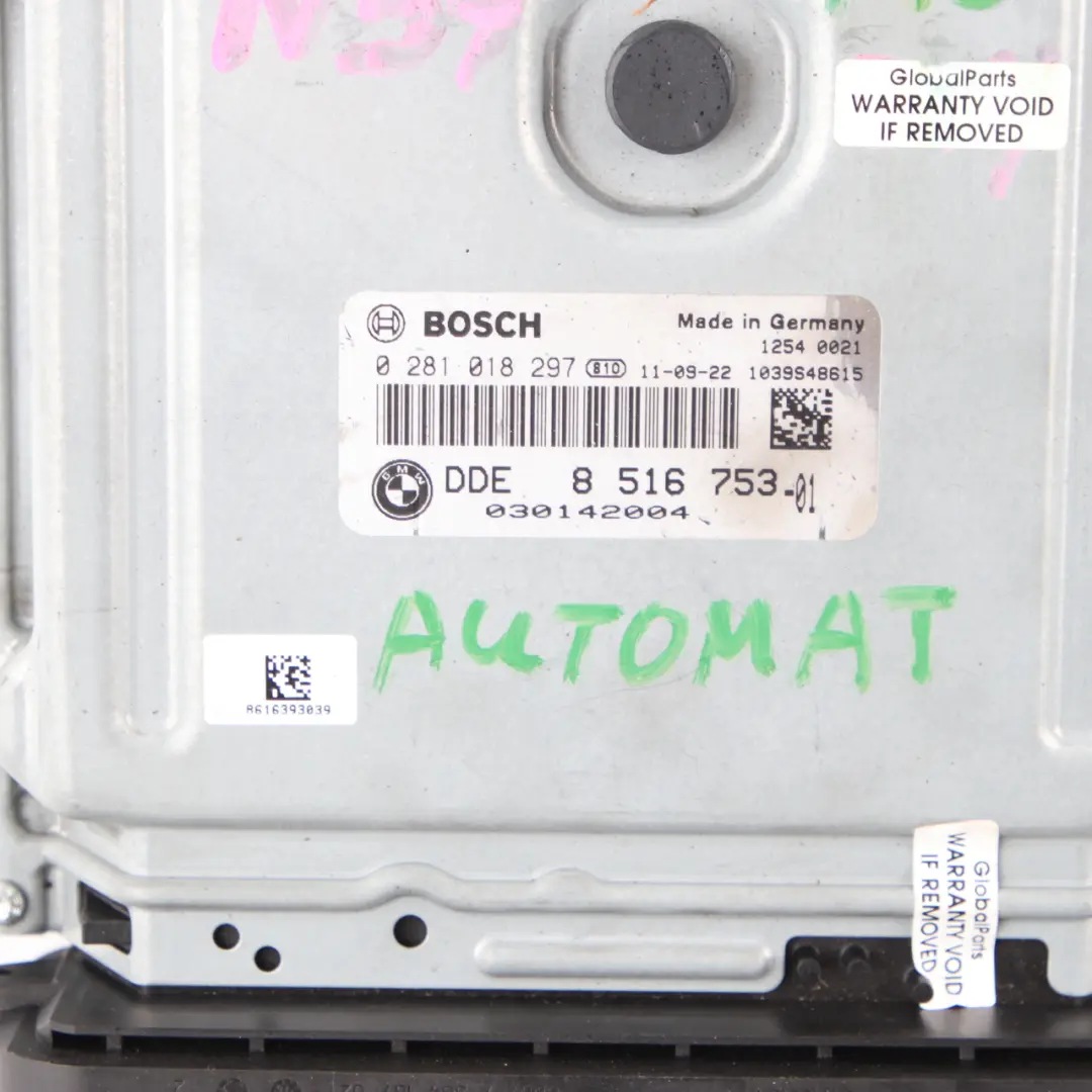 BMW F01 730d N57 245HP Engine Control Unit ECU Module DDE Automatic - SKU 8516753 - Part number 8516753