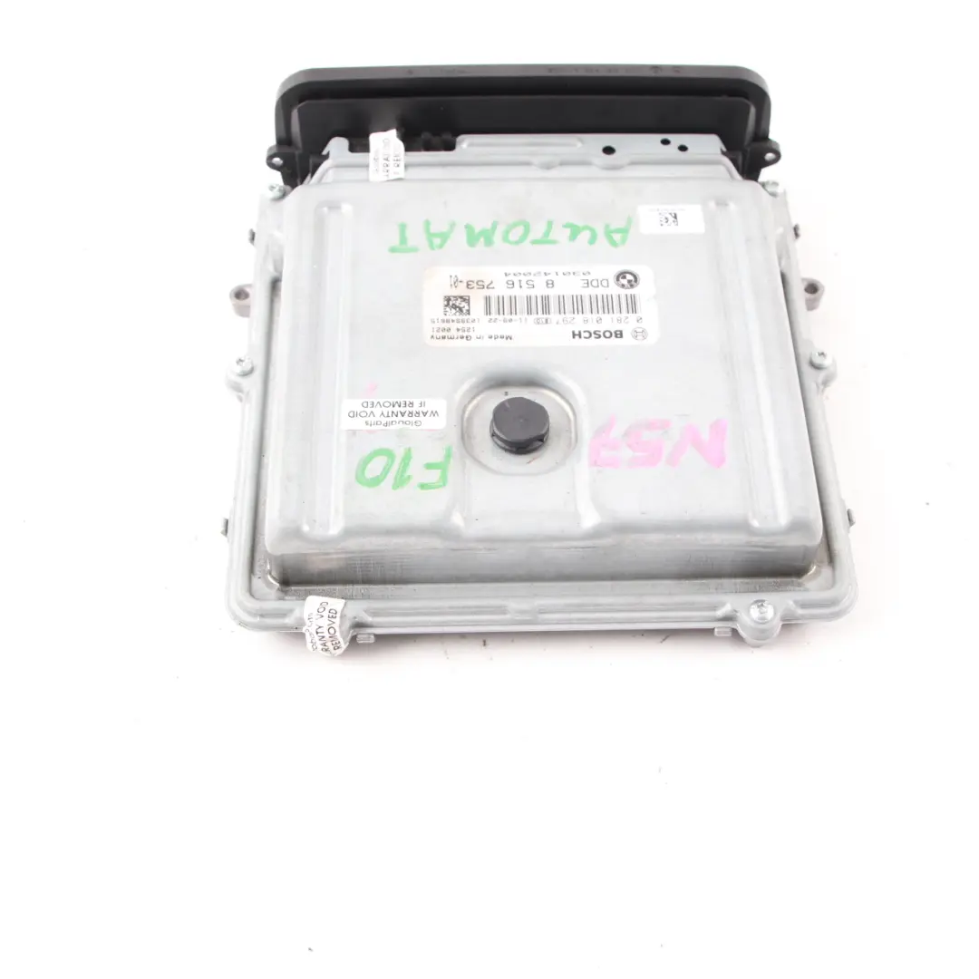N57 245HP Unidad De Control Motor ECU Módulo DDE Automático para BMW F01 730D con número de pieza 8516753 BMW F01 730D N57 245HP Unidad De Control Motor ECU Módulo DDE Automático - SKU 8516753 - Número de pieza 8516753