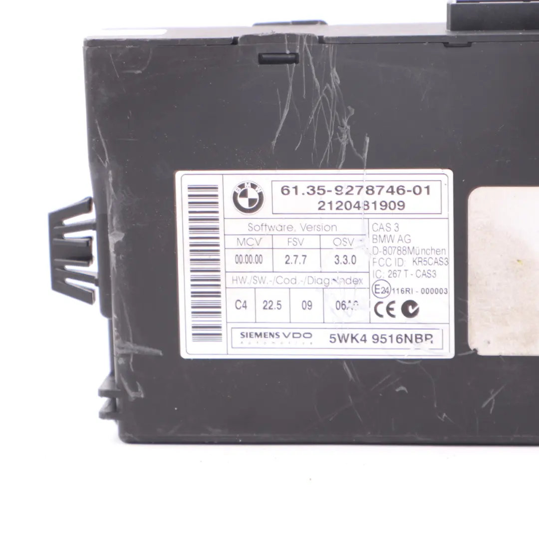 BMW X5 E70 LCI X6 E71 30dX N57 245HP ECU Kit DDE CAS3 Key Automatic - SKU 8517015-2 - Part number 8517015