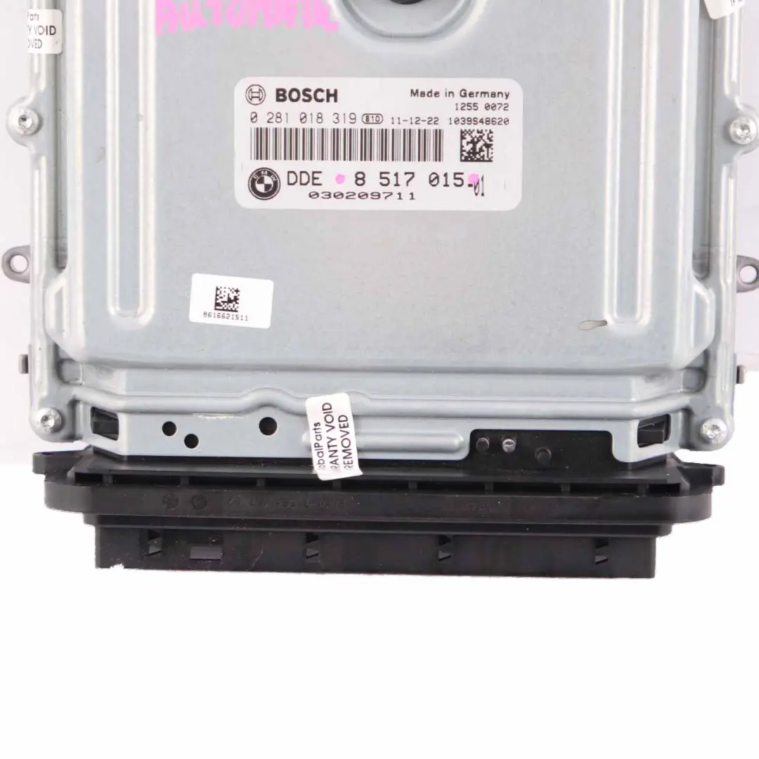 BMW X5 E70 X6 E71 30dX Diesel N57 245HP Engine Control Unit ECU DDE - SKU 8517015 - Part number 8517015