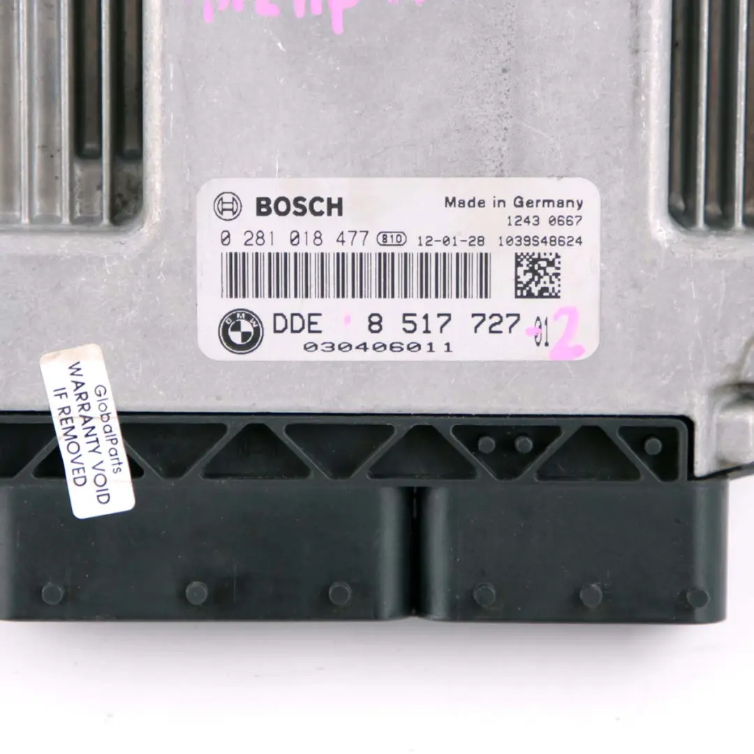 Mini R56 LCI R60 143HP 2.0 N47N Engine ECU Kit DDE + CAS3 + Key - SKU 8517727-2 - Part number 8517727