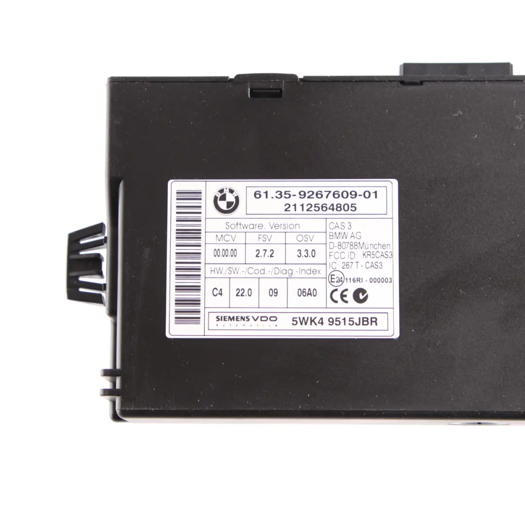 Mini Cooper D R60 ALL4 112HP 1.6 N47N Engine ECU Kit DDE + CAS3 + Key - SKU 8517727-3 - Part number 8517727