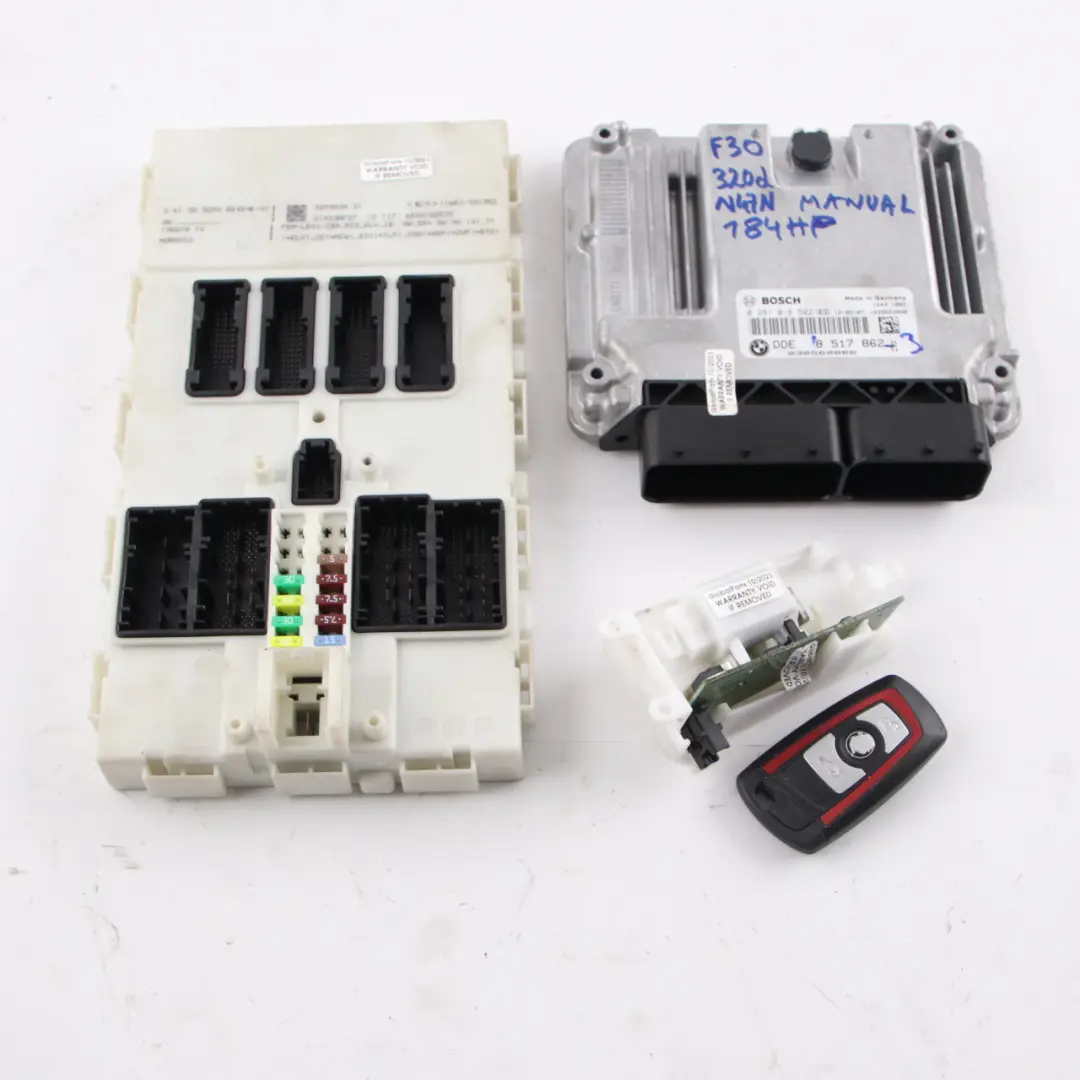 N47N 184HP ECU Kit DDE + Key + FEM to BMW F20 F30 F32 120d 320d 420d Diesel with Part number 8517862 BMW F20 F30 F32 120d 320d 420d Diesel N47N 184HP ECU Kit DDE + Key + FEM - SKU 8517862-3 - Part number 8517862