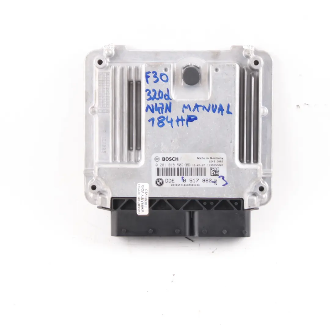 N47N 184HP ECU Kit DDE + Key + FEM to BMW F20 F30 F32 120d 320d 420d Diesel with Part number 8517862 BMW F20 F30 F32 120d 320d 420d Diesel N47N 184HP ECU Kit DDE + Key + FEM - SKU 8517862-3 - Part number 8517862