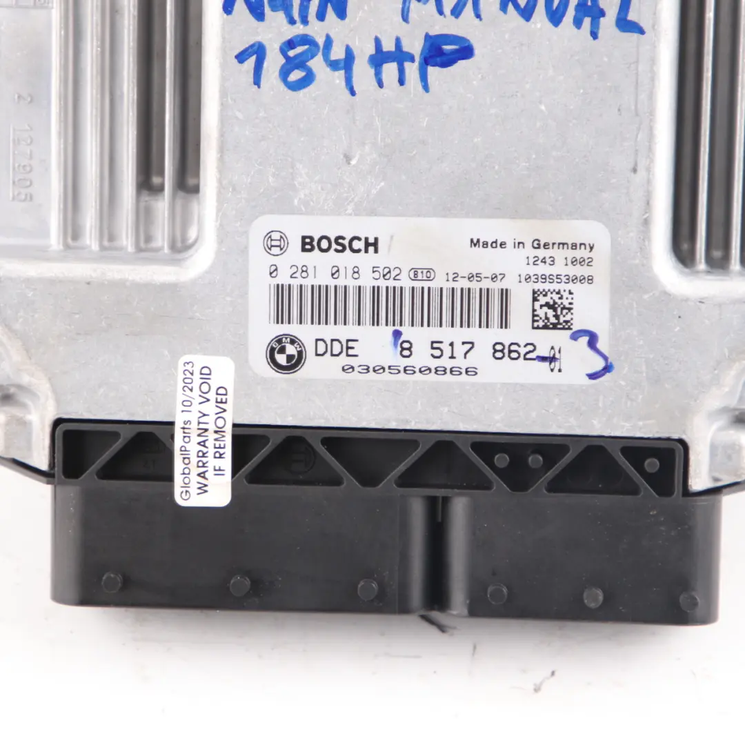 BMW F20 F30 F32 120d 320d 420d Diesel N47N 184HP Komputer Silnika - SKU 8517862-3 - Numer Części 8517862