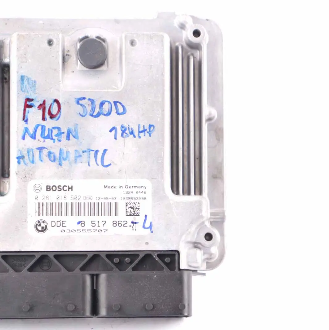 BMW F10 F20 F30 520d 120d 320d N47N 184HP Engine Unit ECU DDE Automatic - SKU 8517862-5 - Part number 8517862