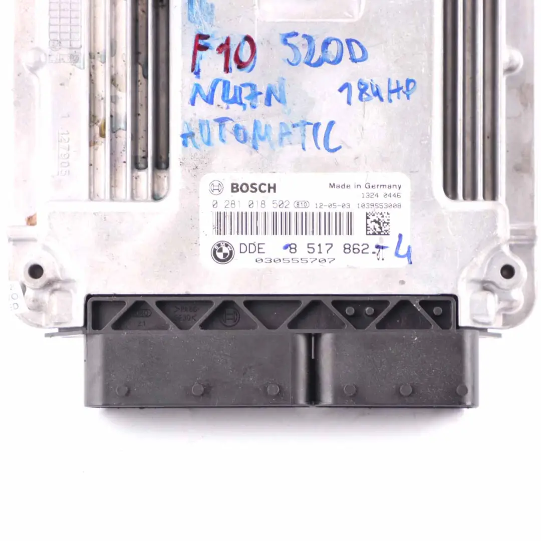 BMW F10 F20 F30 520d 120d 320d N47N 184HP Engine Unit ECU DDE Automatic - SKU 8517862-5 - Part number 8517862