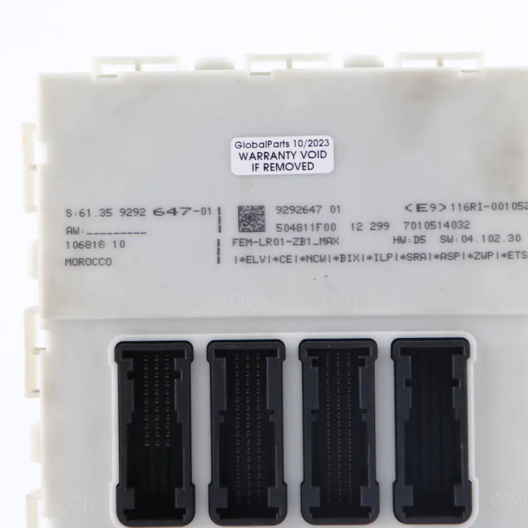 BMW F20 F21 116d N47N 116HP ECU Kit DDE Chiave FEM Blocco Manuale - SKU 8517874-6 - Numero di parte 8517874