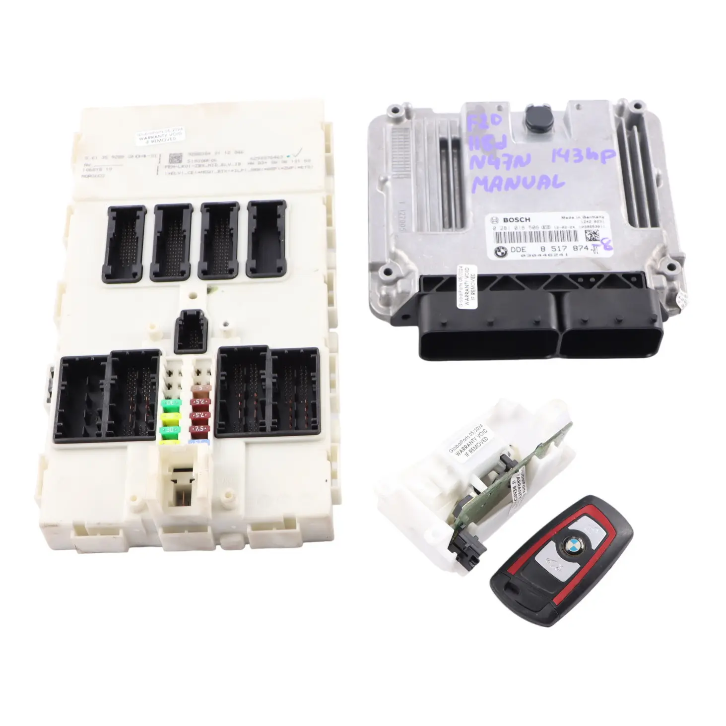 BMW F20 118d F30 318d N47N 143HP Motor ECU Kit DDE 8517874 Llave FEM Cerradura