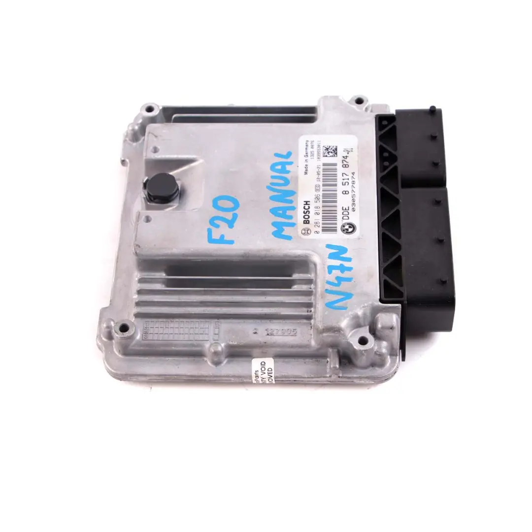 BMW F20 F21 F30 116d 316d Diesel N47N Unità controllo motore DDE Manuale - SKU 8517874 - Numero di parte 8517874