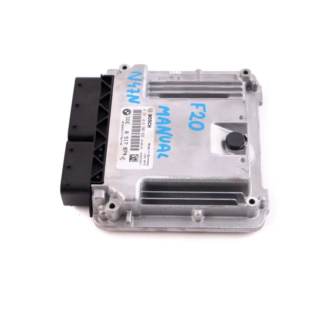 BMW F20 F21 F30 116d 316d Diesel N47N Engine Control Unit ECU DDE Manual - SKU 8517874 - Part number 8517874