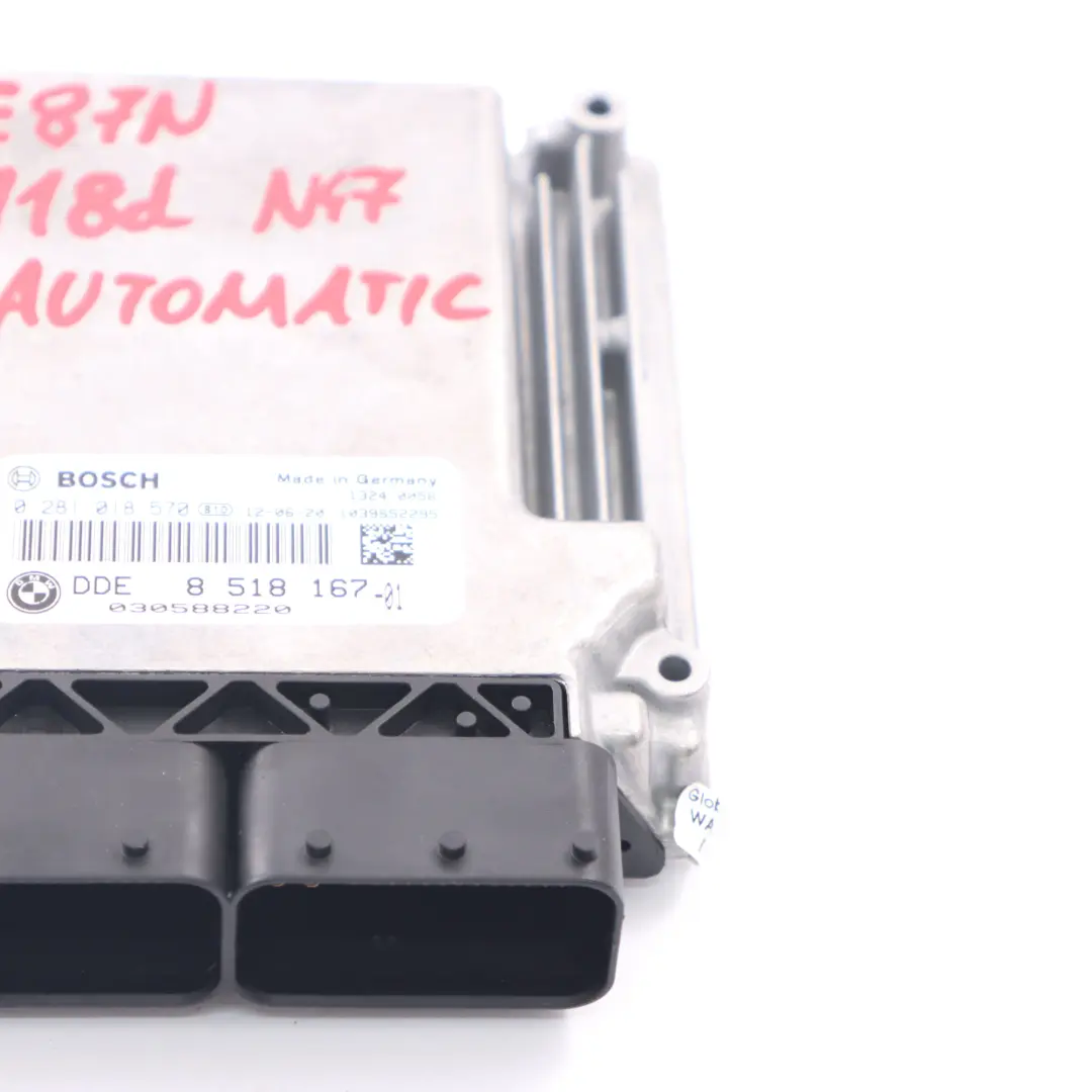 N47 ECU Engine Control Kit DDE Automatic BMW E81 E87 E90 LCI 118d 318d - SKU 8518167 - Part number 8518167