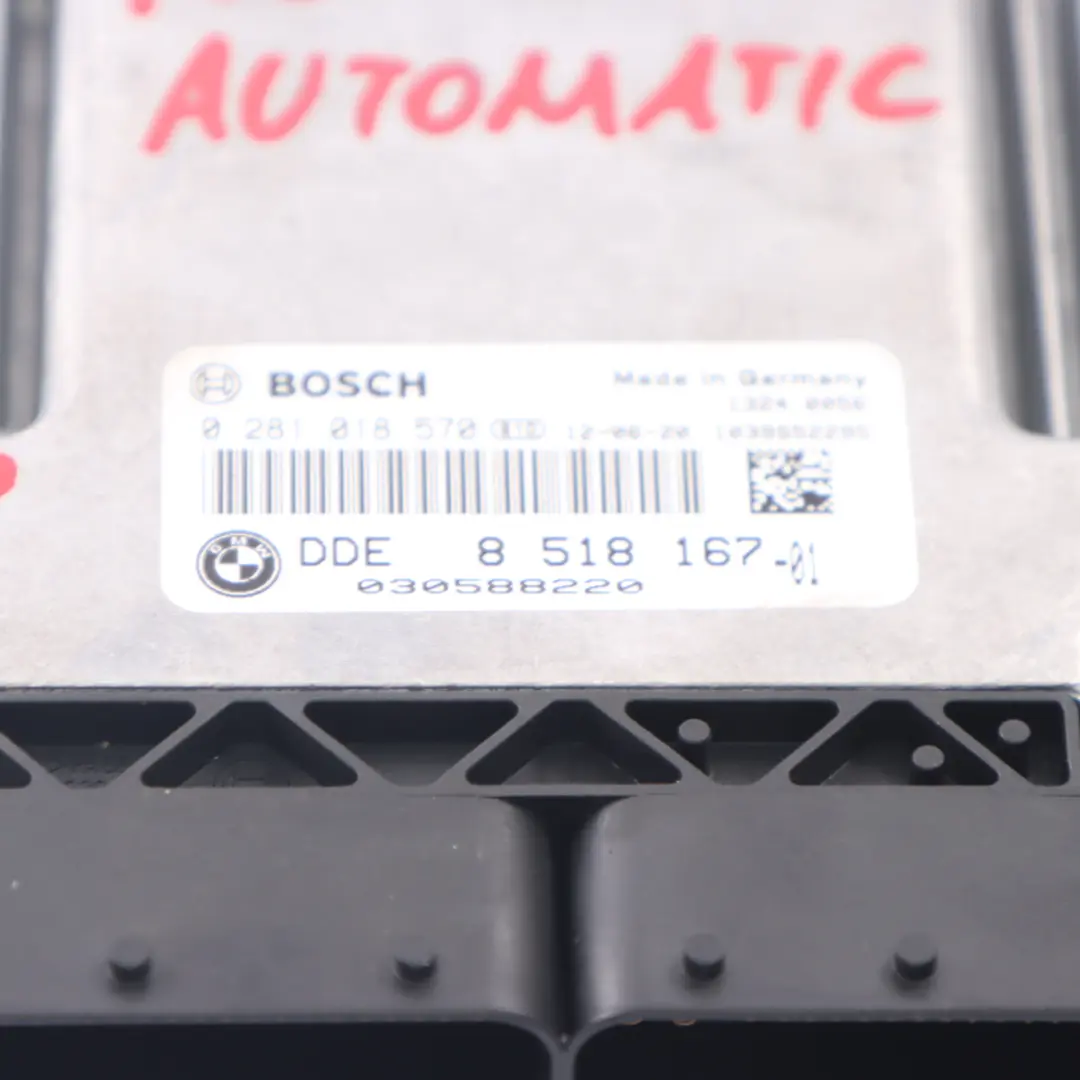 N47 ECU Engine Control Kit DDE Automatic BMW E81 E87 E90 LCI 118d 318d - SKU 8518167 - Part number 8518167