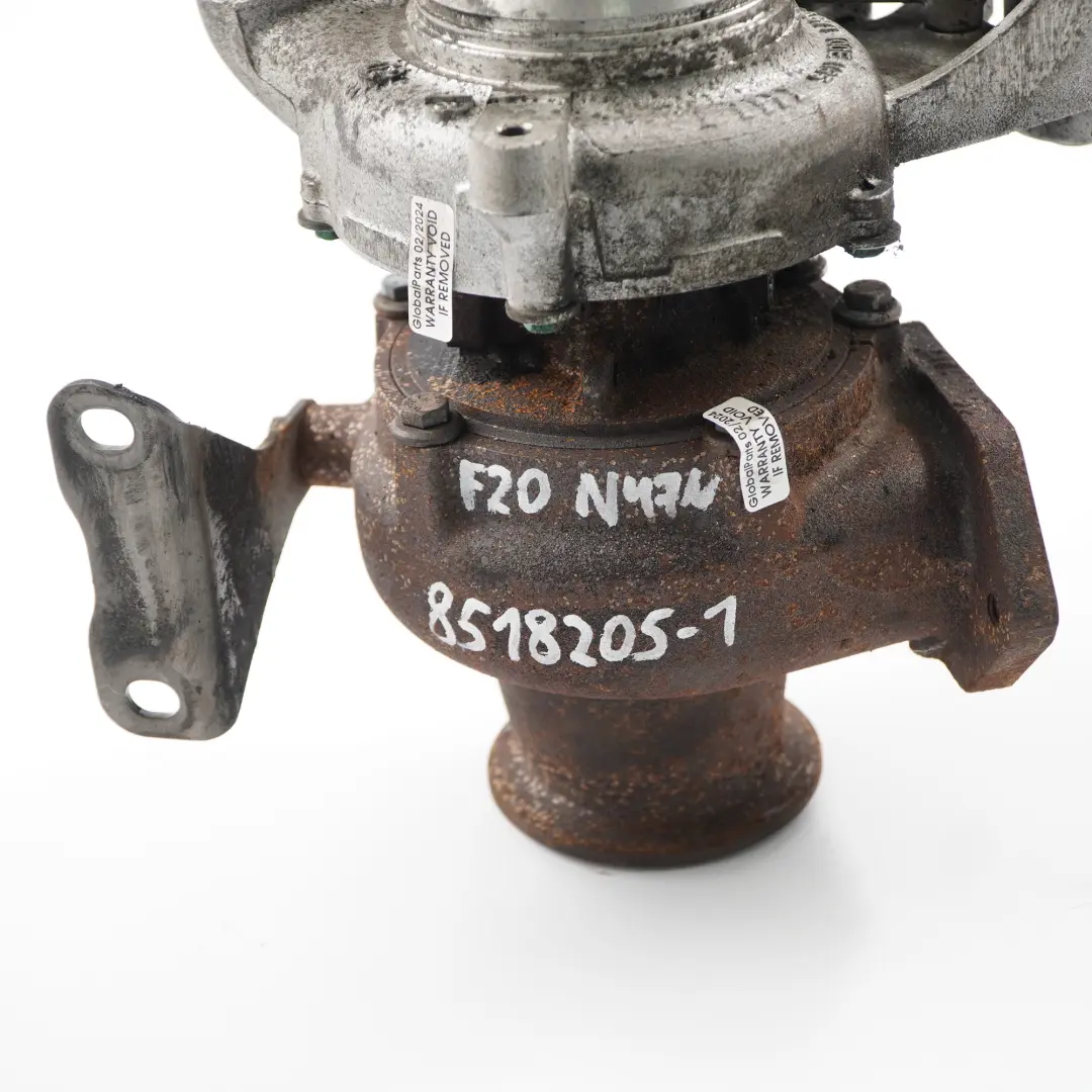 N47N Turbo Charger Turbocharger 8518204 to BMW F20 F21 116d 118d F30 F31 316d 318d with Part number 8518205 BMW F20 F21 116d 118d F30 F31 316d 318d N47N Turbo Charger Turbocharger 8518204 - SKU 8518205-1 - Part number 8518205