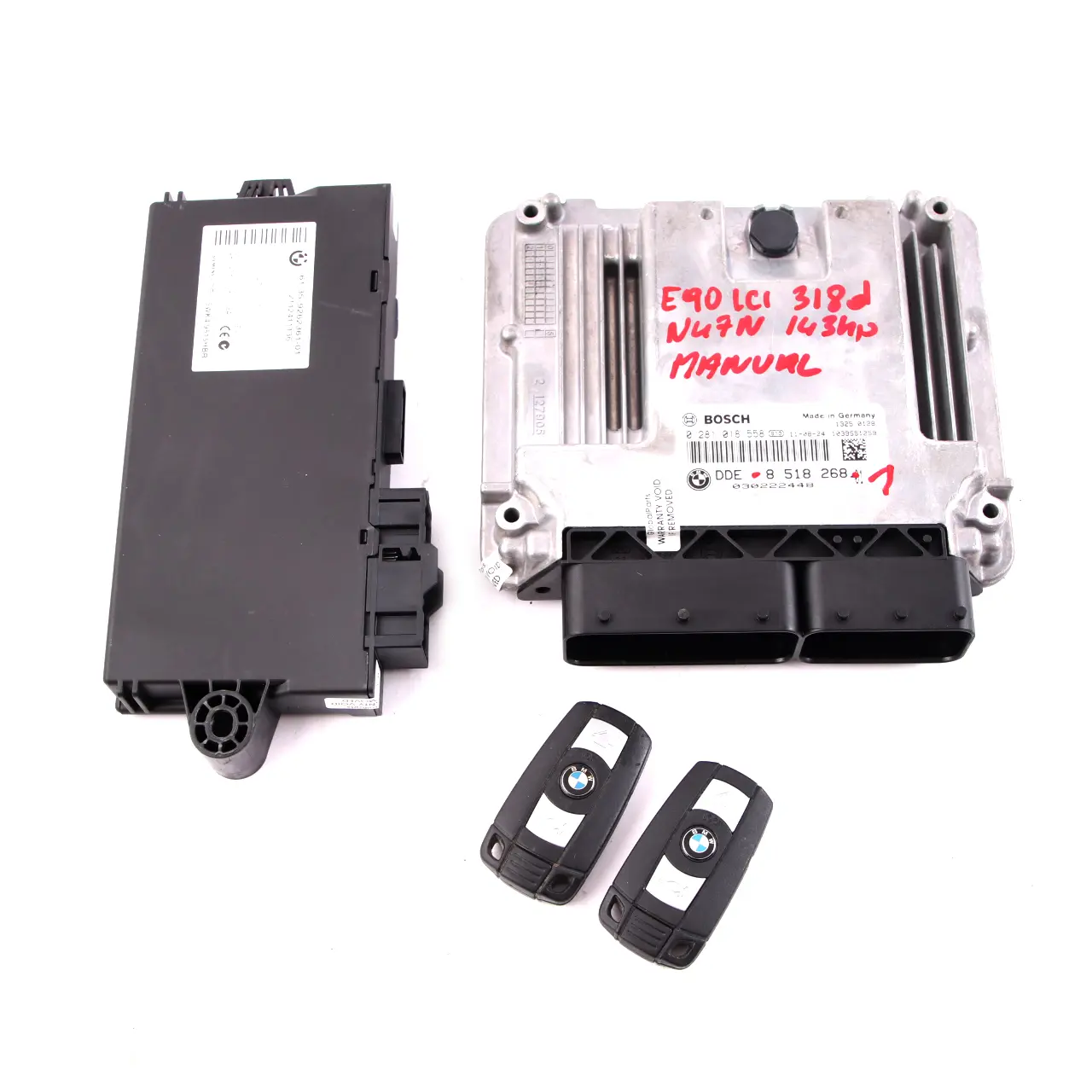 BMW E90 E91 LCI 318d Diesel 143HP N47N Steuergerät Kit DDE 8518268 Manuell