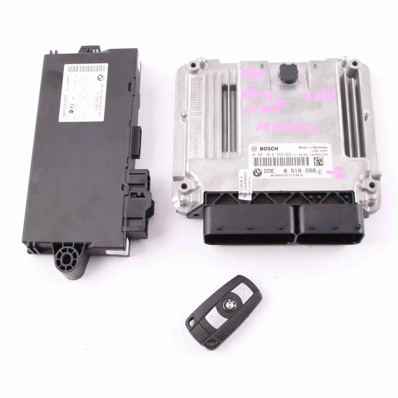 BMW E90 E91 LCI 318d Diesel 143HP N47N ECU Kit DDE 8518268 CAS3 Clave Manual