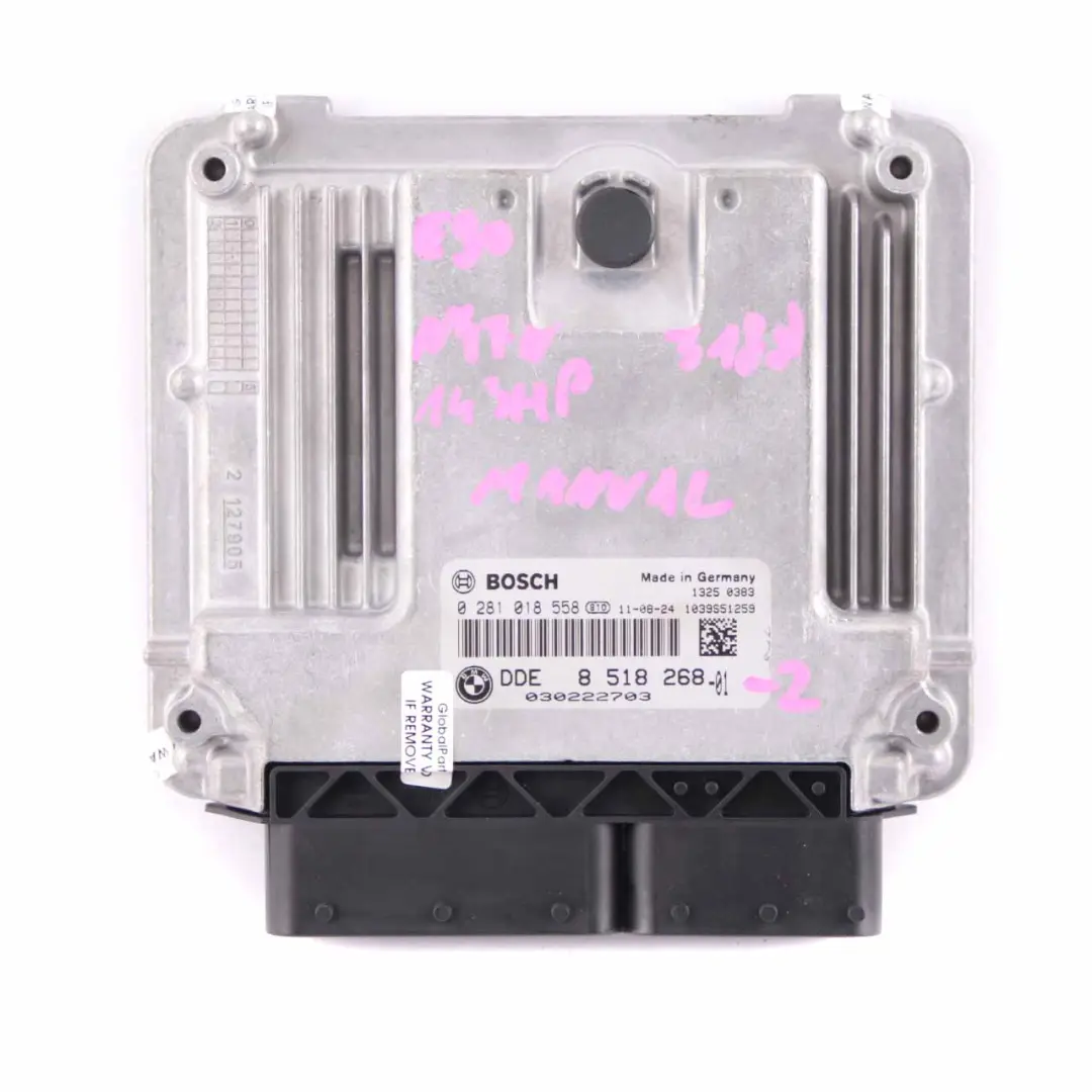 143HP N47N Komputer Sterownik Silnika CAS3 do BMW E90 E91 LCI 318d o numerze 8518268 BMW E90 E91 LCI 318d 143HP N47N Komputer Sterownik Silnika CAS3 - SKU 8518268-2 - Numer Części 8518268