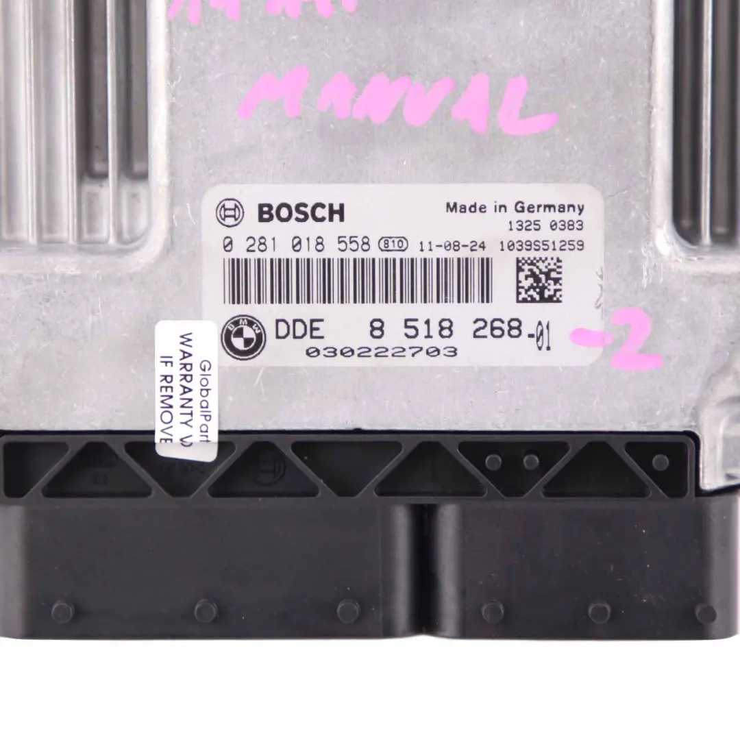 143HP N47N ECU Kit DDE CAS3 Clave Manual para BMW E90 E91 LCI 318d Diesel con número de pieza 8518268 BMW E90 E91 LCI 318d Diesel 143HP N47N ECU Kit DDE CAS3 Clave Manual - SKU 8518268-2 - Número de pieza 8518268