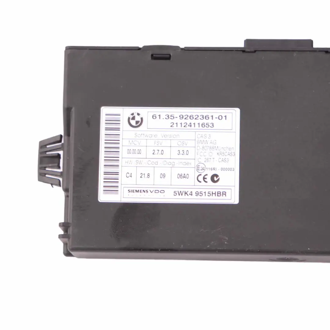 BMW E90 E91 LCI 318d Diesel 143HP N47N ECU Kit DDE CAS3 Clave Manual - SKU 8518268-2 - Número de pieza 8518268