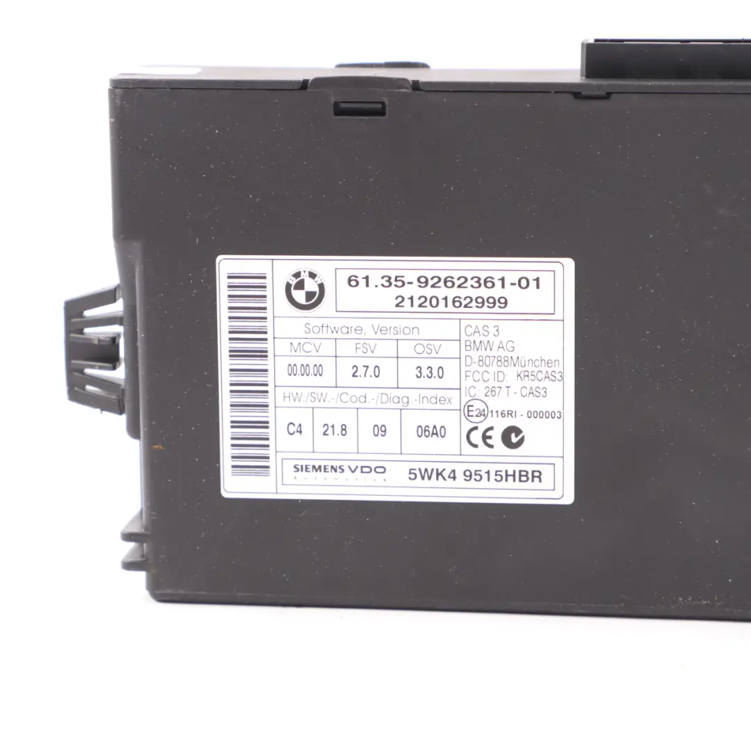 BMW E90 E91 LCI N47N 320d 184HP ECU KIT Module DDE CAS 3 Key Manual - SKU 8518269-3 - Part number 8518269