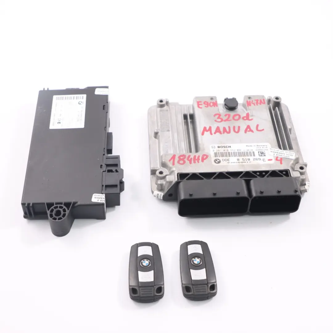 BMW E90 E91 LCI N47N 320d 184HP Kit ECU Contrôle Moteur DDE CAS3 Clé - SKU 8518269-4 - Numéro de pièce 8518269