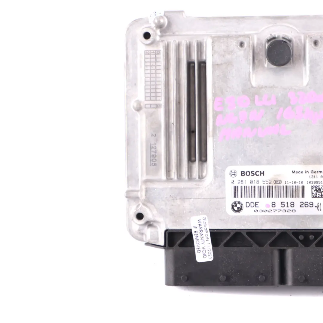 BMW E90 E91 LCI N47N 320d ed 163HP ECU Engine Control Unit DDE Manual - SKU 8518269-5 - Part number 8518269