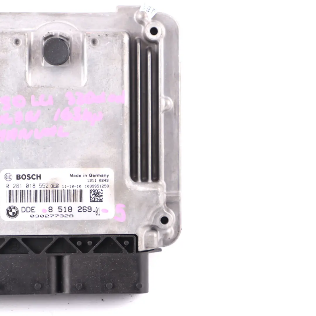 BMW E90 E91 LCI N47N 320d ed 163HP ECU Engine Control Unit DDE Manual - SKU 8518269-5 - Part number 8518269