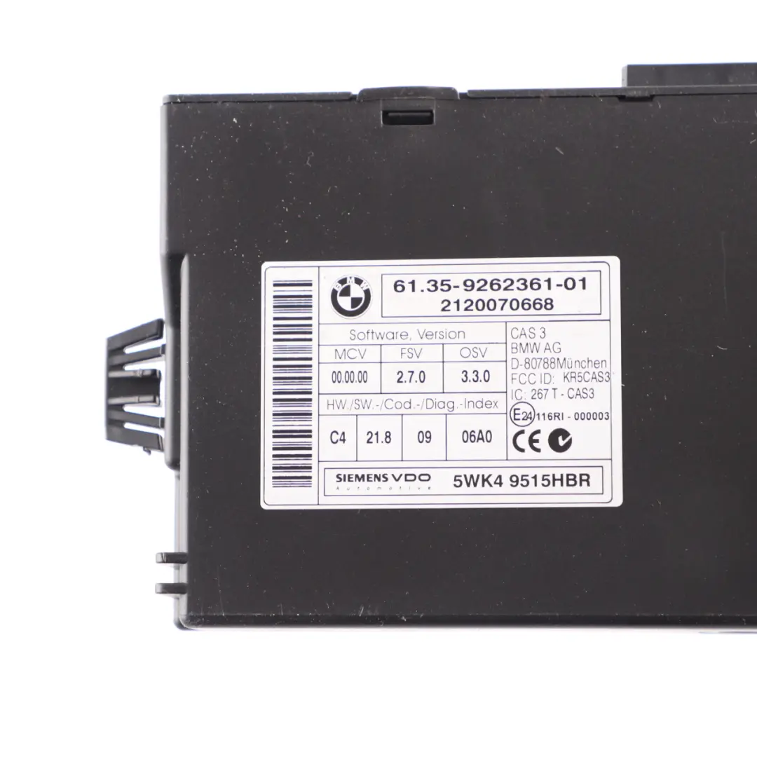 BMW E90 E91 LCI N47N 320d 184HP KIT ECU DDE CAS 3 Llaves Manual - SKU 8518269-6 - Número de pieza 8518269