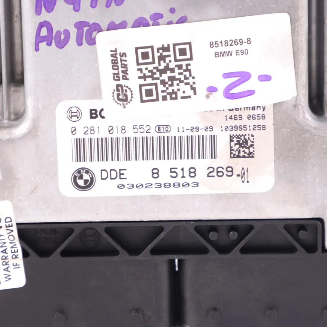 BMW E90 E91 LCI N47N 320d 184HP ECU Sterownik Komputer Silnika DDE - SKU 8518269-8 - Numer Części 8518269