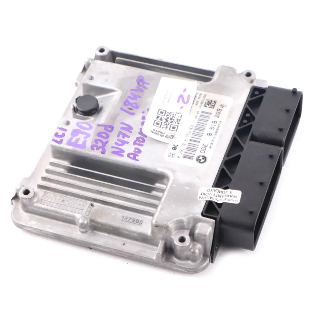 N47N 320d 184HP ECU Motorsteuergerät DDE Automatik für BMW E90 E91 LCI mit Teilenummer 8518269 BMW E90 E91 LCI N47N 320d 184HP ECU Motorsteuergerät DDE Automatik - SKU 8518269-8 - Teilenummer 8518269
