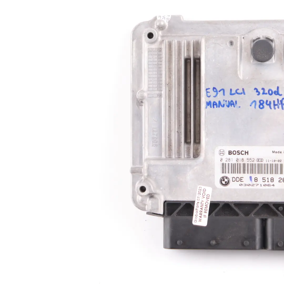 N47N 320D 184HP ECU Unité De Contrôle Moteur DDE pour BMW E90 E91 LCI à propos du numéro de pièce 8518269 BMW E90 E91 LCI N47N 320D 184HP ECU Unité De Contrôle Moteur DDE - SKU 8518269 - Numéro de pièce 8518269