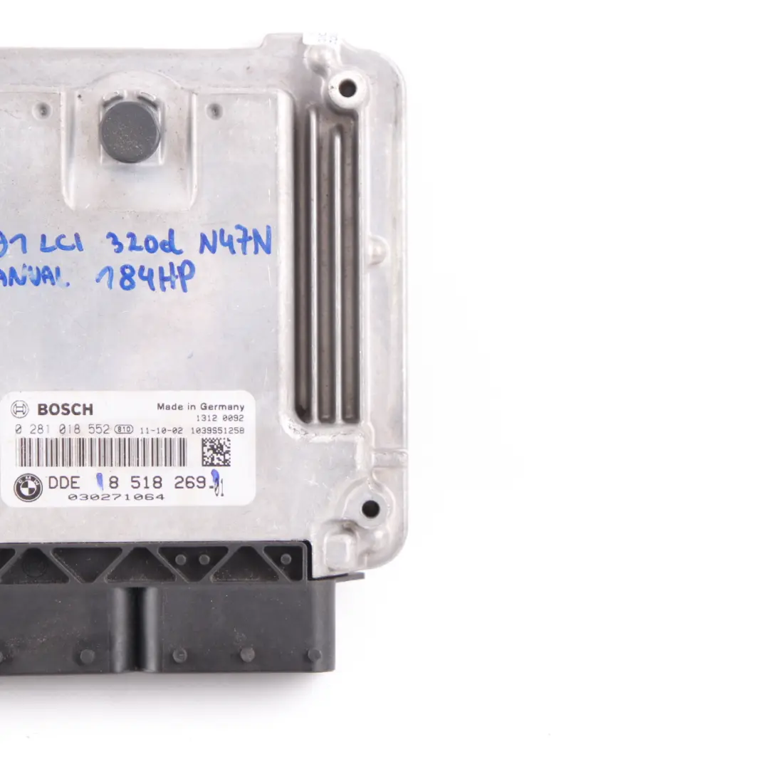 N47N 320D 184HP ECU Unità Controllo Motore DDE per BMW E90 E91 LCI con numero di parte 8518269 BMW E90 E91 LCI N47N 320D 184HP ECU Unità Controllo Motore DDE - SKU 8518269 - Numero di parte 8518269