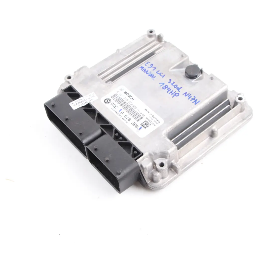 N47N 320D 184HP Komputer Sterownik Silnika ECU DDE do BMW E90 E91 LCI o numerze 8518269 BMW E90 E91 LCI N47N 320D 184HP Komputer Sterownik Silnika ECU DDE - SKU 8518269 - Numer Części 8518269