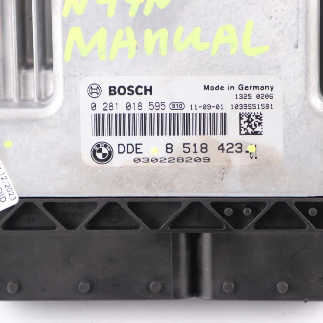 Engine Control Unit BMW F10 F30 320d 520d N47N 184HP ECU DDE Manual - SKU 8518423 - Part number 8518423
