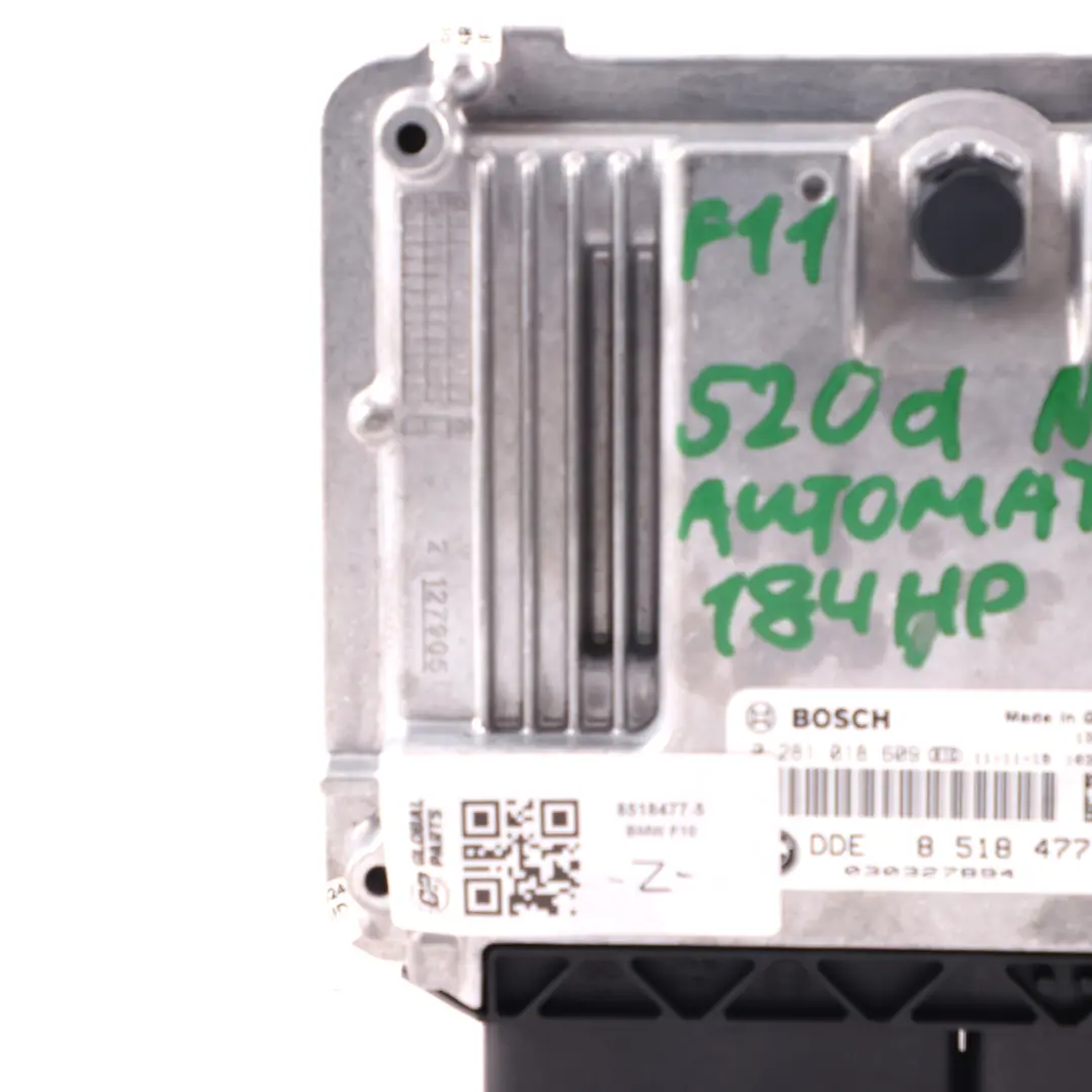 BMW F20 120d F30 320d F10 520d 184HP N47N Engine Unit ECU DDE Automatic - SKU 8518477-5 - Part number 8518477