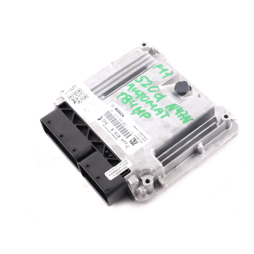 BMW F20 120d F30 320d F10 520d 184HP N47N Engine Unit ECU DDE Automatic - SKU 8518477-5 - Part number 8518477